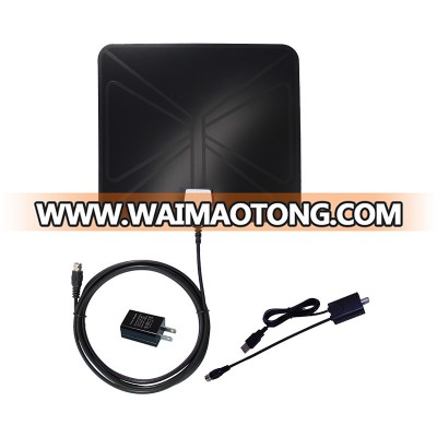 thin indoor 50 miles amplified hdtv Digital antenna with amplifier